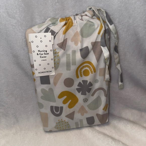 Nordstrom Other - NORDSTROM Geo Blocks 2-Pack Car Seat & Nursing Covers